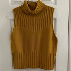 Chelsea & Violet Mustard Cowl Neck Sweater